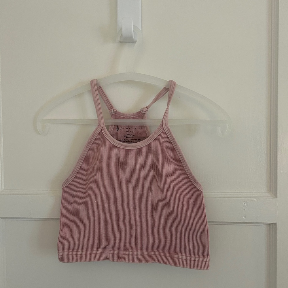 FP Movement by Free People Happiness Runs Crop Tank M/L Dusty Pink